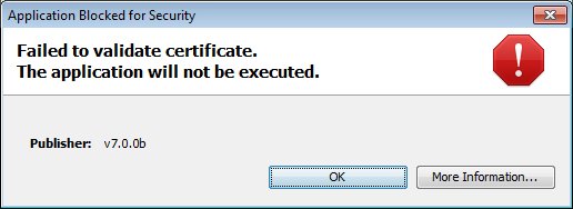 Unable To Launch Legacy Java Applications With Java 7.x Installed