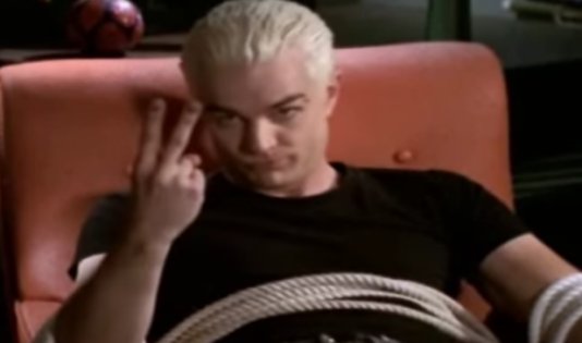 Spike From Buffy The Vampire Slayer Sitting Image