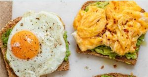 Chicken Avocado Egg On Toast Image