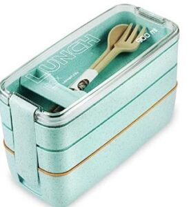 Aqua Color Bento Lunch Box Image