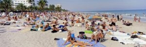 People On The Beach Image