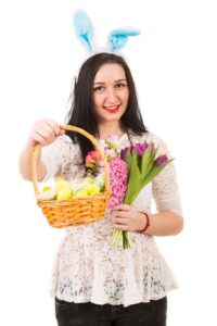 Woman Dressed For Easter