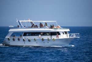 Party Boat On Open Water Image