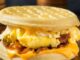 Breakfast Ideas Bacon Egg Cheese Waffle Sandwich