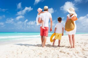 Family On The Beach Image