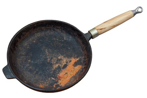 Cast Iron Pan With Rust Image